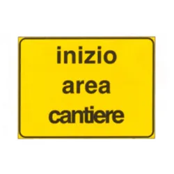 SEGNALE CANTIERE F_2107 INIZIO AREA CANTIERE 60X40 [S2107]
