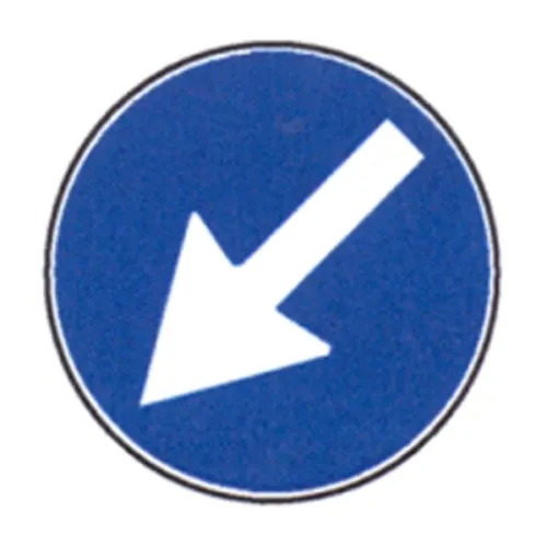 SEGNALI STRADALI F. 82-122 PAS.OBBL.(FRECCIA BLU)[S82]