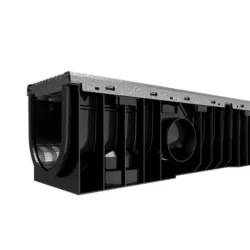 CANALI SMART 100/55 C/GRIGLIA ZINCATA B.125 ANTITACCO