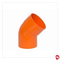 CURVA APERTA 45° PLAST.SUPER Ø 125
