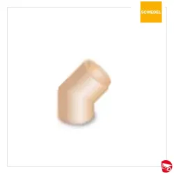 REFRATTARIO CURVA A 45° Ø 18