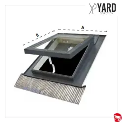 LUCERNARIO FINESTRELLA EVOLVE VASISTAS ALLUMINIO 50X70...