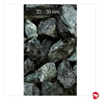 SASSO GRANULATO VERDE ALPI 22-30 MM SACCO DA KG. 25