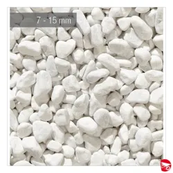 SASSO CIOTTOLO BIANCO CARRARA 7-15 MM. SACCO DA 25 KG.