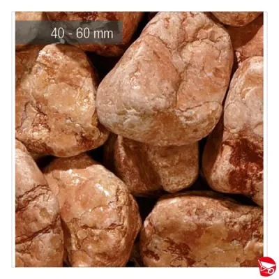 SASSO CIOTTOLO ROSSO VERONA 40-60 MM. SACCO DA 25 KG.