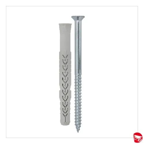 X3 TASSELLO PROL.C/BORDO SVAS.C/VITE NON ASSEMB.TPS-POZI ZN (10X60