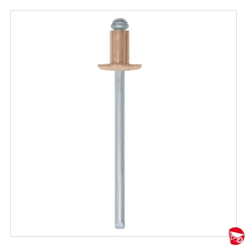 EBL- RIVEX RIVETTO IN RAME 100PZ/BL (3,4X9) (10 PZ)