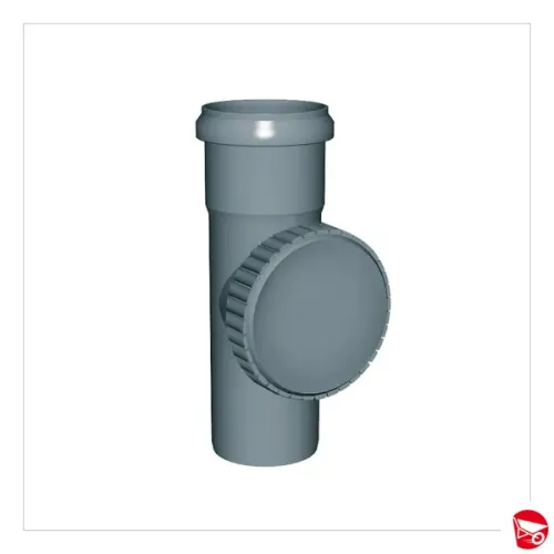 ISPEZIONE CON TAPPO A VITE 87° Ø125 SCARICO IN PP AMAX