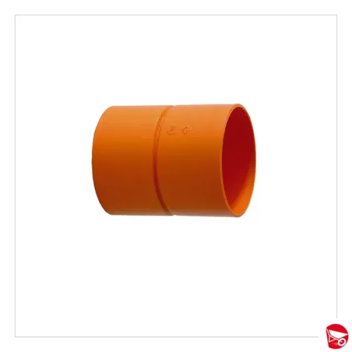MANICOTTO CON BATTENTE PLAST.SUPER Ø 125