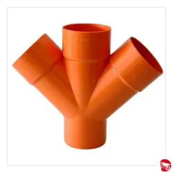 BRAGA O "T" DOPPIA PLAST.SUPER Ø 125 [BRAGAPSDOP-125]