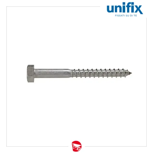 TIRAFONDO VITE LEGNO T.E.FE.ZN. UNI 704  8X160 (50 PZ)