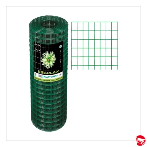 RETE ELETROSALDATA PLASTICATA ESAPLAX 75X50 H.120 CM  MT.25 [REP75X5012]